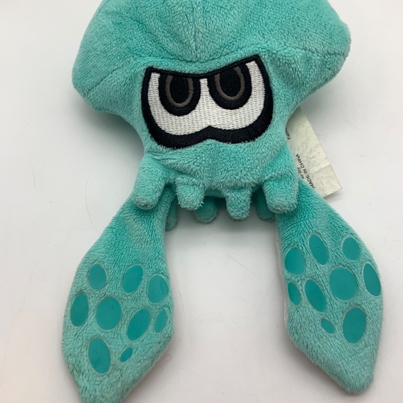 World of Nintendo Splatoon Cartoon Game Squid 8.5" Small Squid Plush - Picture 3 of 14